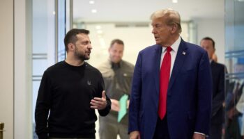 Volodymyr Zelensky et Donald Trump lors d'une rencontre le 27 septembre 2024 à New York