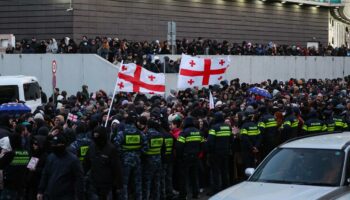 Tbilissi: Georgische Polizei nimmt Oppositionsführer bei Protesten fest