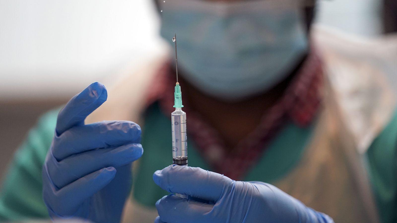 A pharmacist prepares the mpox vaccine. File pic: PA