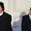 Mouammar Kadhafi et Nicolas Sarkozy le 10 décembre 2007 à l'Elysée à Paris