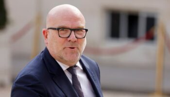 French member of Parliament Bruno Bonnell arrives at the Elysee presidential palace in Paris on May 7, 2022, to attend the investiture ceremony of Emmanuel Macron as French President, following his re-election last April 24. (Photo by Ludovic MARIN / AFP)