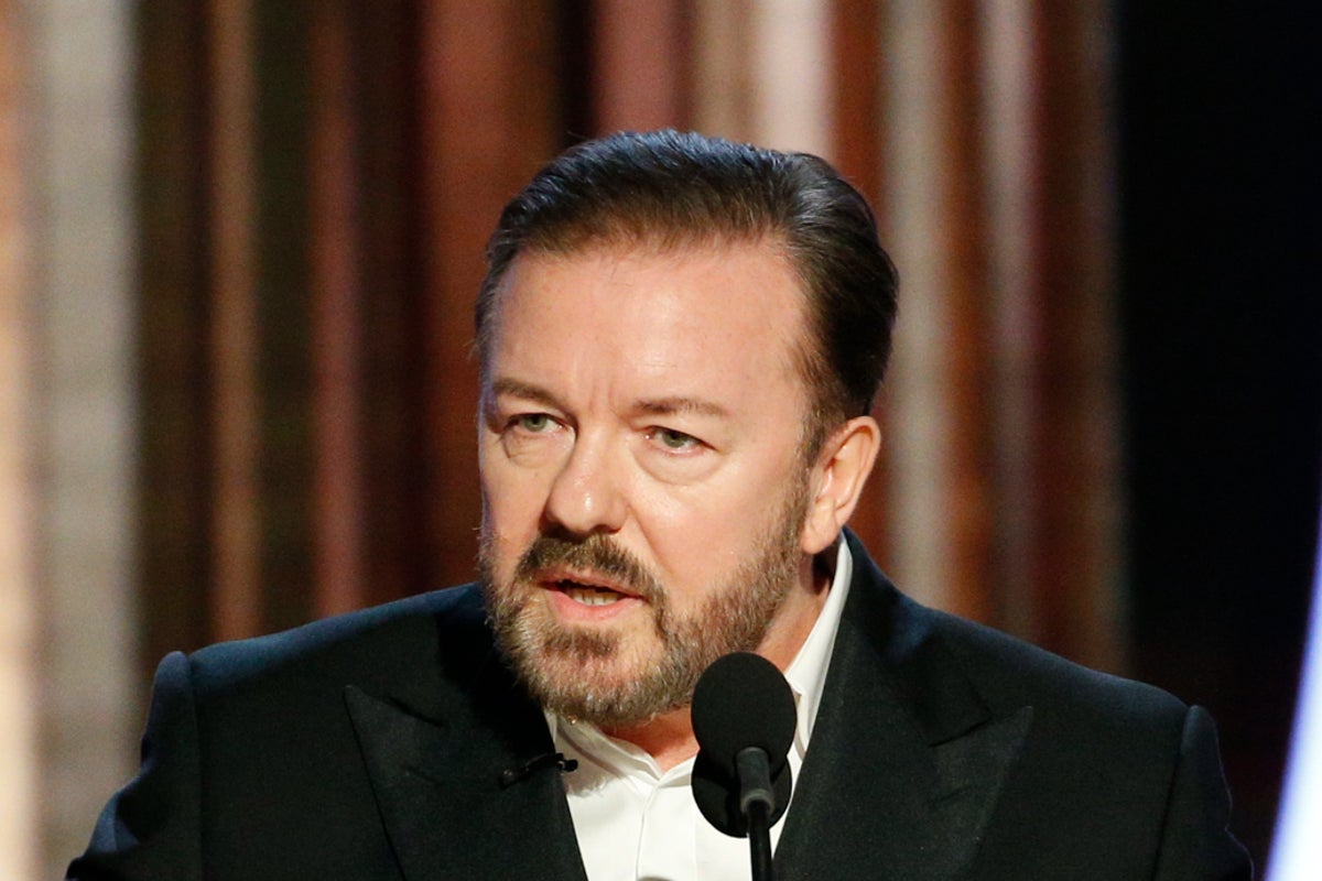 Ricky Gervais says 'they're still not listening' in apparent response to the Grammys