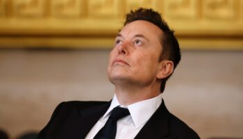 Elon Musk sous la rotonde du Capitole de Washigton, juste avant la cérémonie d'investiture de Donald Trump le 20 janvier 2025