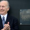 Aga Khan at the opening of the Curragh Racecourse in 2019. Pic: PA