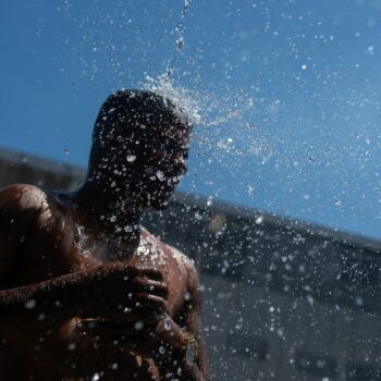 Vague de chaleur au Brésil, le 22 janvier 2025 à Rio de Janeiro