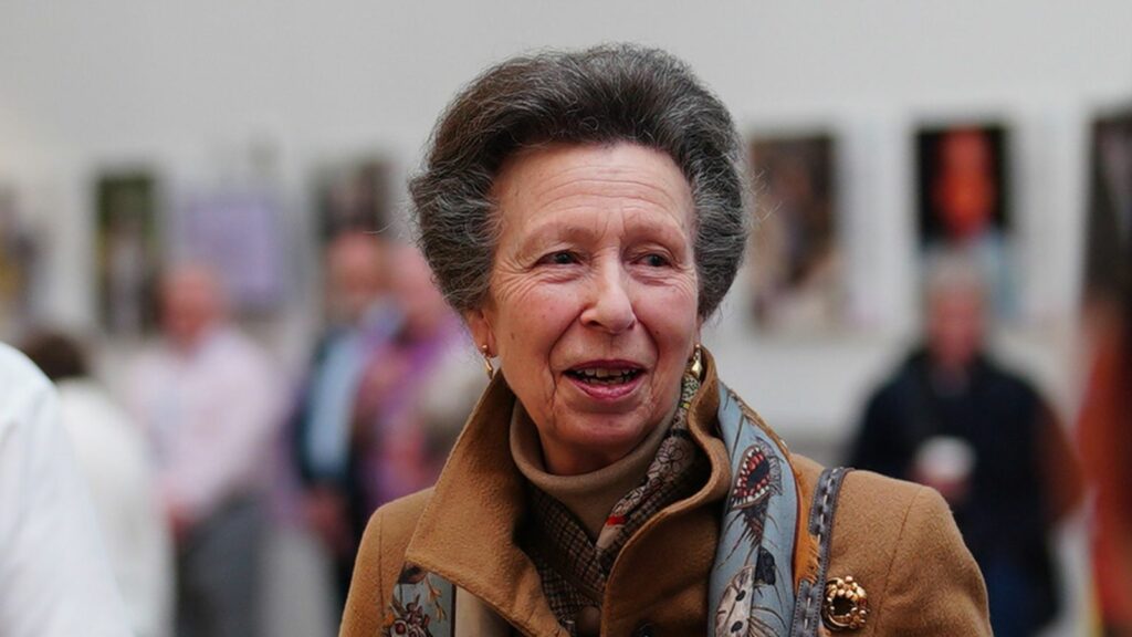 The Princess Royal speaks with the choir at Southmead Hospital in Bristol during a visit to thank the team of doctors, nurses and health professionals who treated her following her accident in June 2024. The princess spent five nights in hospital after the accident on June 23, which left her concussed and bruised, and did not return to public royal duties until almost three weeks later. Picture date: Thursday February 6, 2025. PA Photo. See PA story ROYAL Anne. Photo credit should read: Ben Birchall/PA Wire