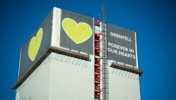 A general view of Grenfell Tower, west London, after the government has announced the tower will be demolished. Bereaved families have been told Grenfell Tower is to be demolished but concerns have been raised over how many loved ones were spoken to before the decision was taken. Picture date: Thursday February 6, 2025.