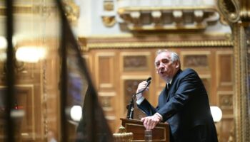 François Bayrou au Sénat, à Paris, le 15 janvier 2025