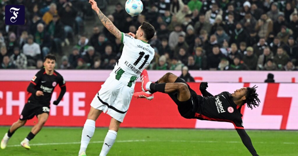 Fußball-Bundesliga: Eintracht punktet beim 1:1 in Gladbach