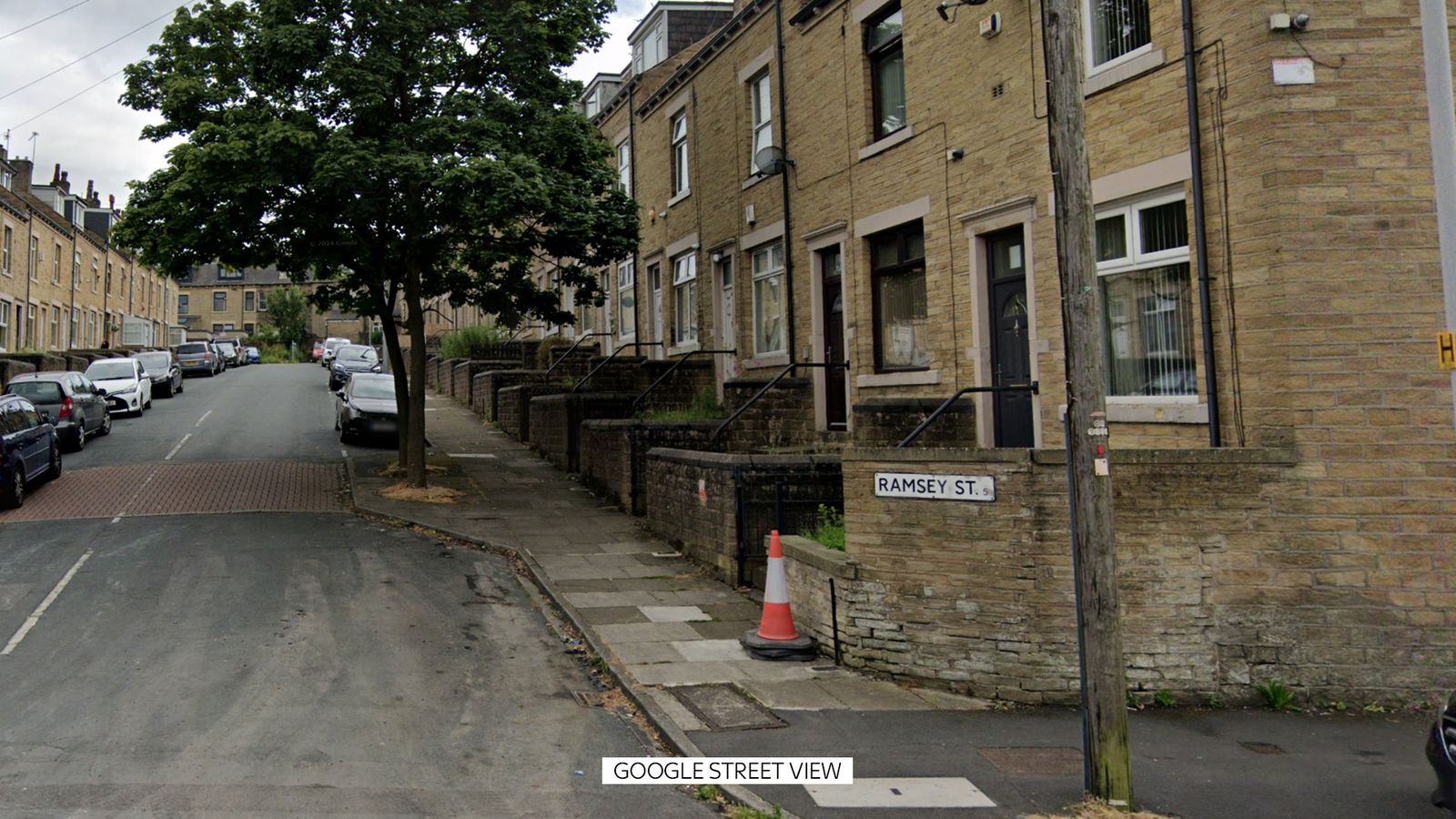 View from Ransdale Road into Ramsey Street