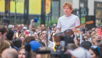 Le chanteur Ed Sheeran interrompu par la police lors d'un concert de rue en Inde