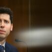 Sam Altman, le patron d'OpenAI, créateur de l'interface ChatGPT, devant une commission parlementaire américaine, à Washington le 16 mai 2023