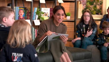 Meghan Markle reads book to children at Invictus Games