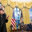 Elon Musk with his son X � A-Xii join US President Donald Trump as he signs executive orders in the Oval Office of the White House in Washington, DC, February 11, 2025.