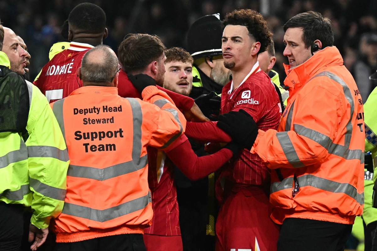 Four red cards and ‘boiling hot mayhem’ – anatomy of Everton v Liverpool and a famous Merseyside derby