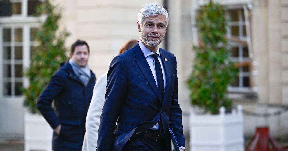 Laurent Wauquiez le 19 décembre 2024, à son arrivée à l'hôtel Matignon, à Paris