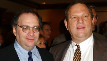 (L-R) Harvey Weinstein and his younger brother Bob pictured in 2003. Pic: AP