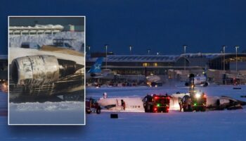 Toronto plane crash: Audio shows officials reacting to 'upside down and burning' Delta jet on tarmac