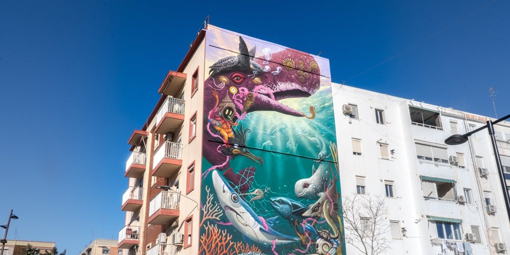 Arte y conservación: mural sobre especies amenazadas del Mediterráneo