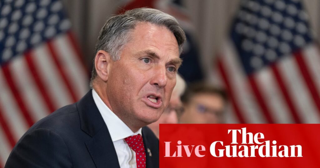 Australia politics live: Marles highlights ‘positive’ US trade talks as government builds case for tariffs exemption