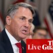 Australia politics live: Marles highlights ‘positive’ US trade talks as government builds case for tariffs exemption