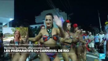 Brésil : derniers préparatifs pour le carnaval de Rio à J-10