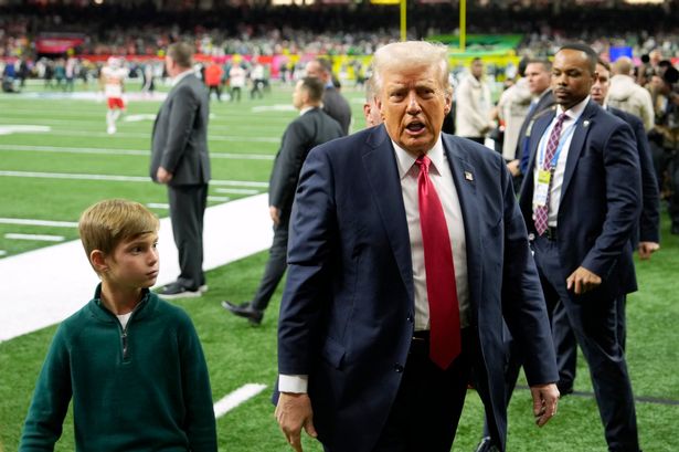 Donald Trump is first US president to attend Super Bowl - and predicts who he thinks will win