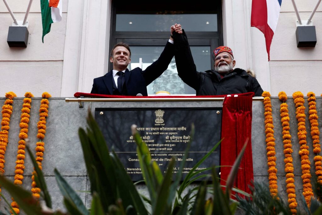 Emmanuel Macron et Narendra Modi à Marseille pour vanter le partenariat franco-indien