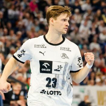 Rune Dahmke und der THW Kiel spielten gegen die MT Melsungen. Foto: Frank Molter/dpa