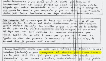 La carta de un preso que destapó la corrupción en la mayor cárcel de España: "Don Cecilio consigue vis a vis del tipo que sea. (Tercer) grado  por 5.000 euros"