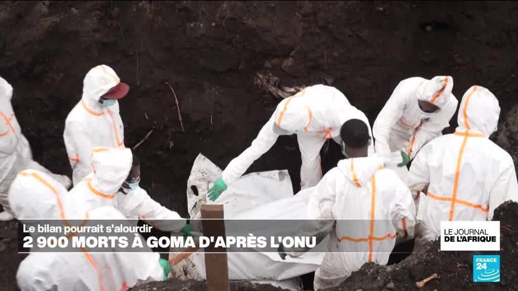 Les combats dans la ville de Goma ont fait 2 900 morts, selon l'ONU