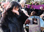 Linda Nolan funeral: Star is laid to rest in pink glittery coffin - as sister Coleen fights back tears at emotional farewell attended by celebrities including Shane Richie