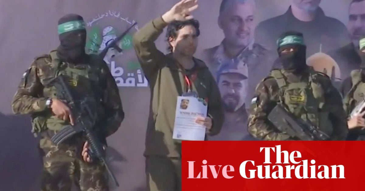 Middle East crisis live: Hamas release of more hostages under way