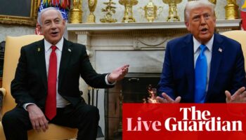 Netanyahu meets with Trump after US president stops Unrwa funding and withdraws from UN rights council – Middle East live