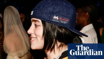 Over the moon: Billie Eilish sports 188-year-old Yorkshire wool brand at Grammys