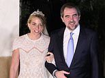 Prince Nikolaos of Greece and Chrysí Vardinogianni tie the knot after whirlwind romance - as close family and friends attend controversial royal wedding just 10 months after 'playboy' split from Princess Tatiana