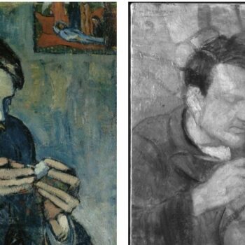 Sale a la luz una enigmática mujer, oculta más de un siglo bajo una pintura de Picasso de su época azul