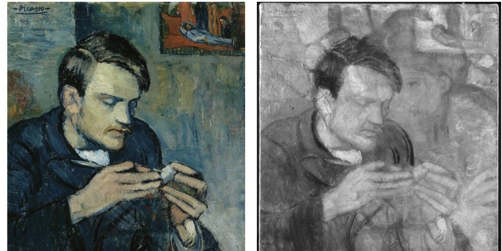 Sale a la luz una enigmática mujer, oculta más de un siglo bajo una pintura de Picasso de su época azul