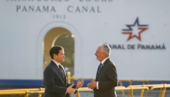 US-Außenminister Marco Rubio war erst vor wenigen Tagen in Panama zu Besuch. (Archivbild) Foto: Mark Schiefelbein/POOL AP/dpa