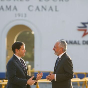 US-Außenminister Marco Rubio war erst vor wenigen Tagen in Panama zu Besuch. (Archivbild) Foto: Mark Schiefelbein/POOL AP/dpa