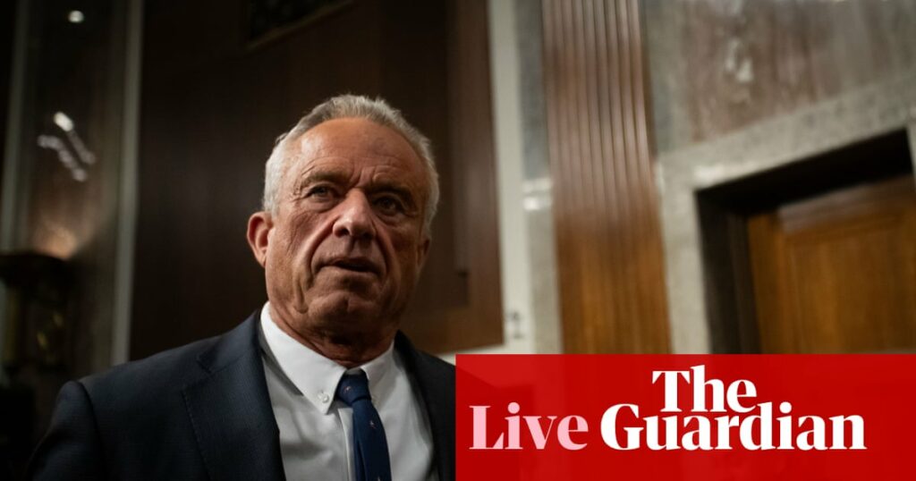 Senate expected to vote on RFK’s bid to be health secretary – US politics live