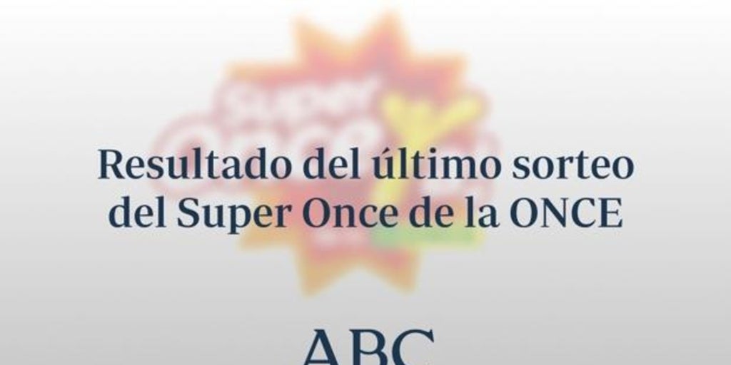 Super Once: comprobar resultados de hoy sábado, 1 de febrero de 2025