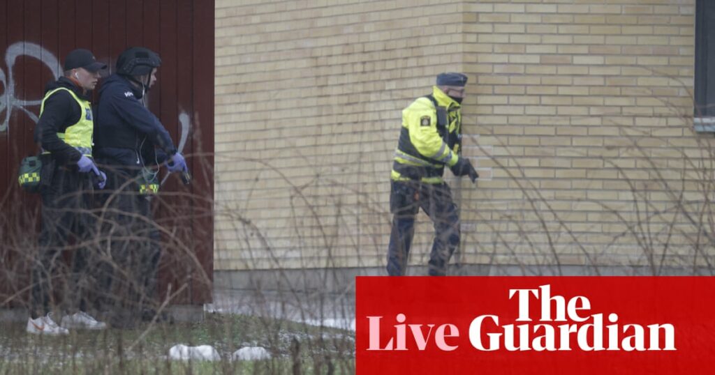 Sweden school shooting: police warn ‘danger not over’ after five people shot in attack in Örebro – latest updates