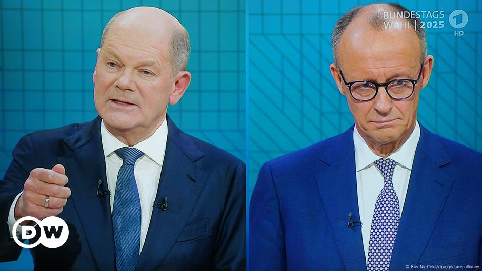 TV-Duell: Scholz und Merz streiten über Asyl und AfD