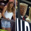 Taylor Swift booed by Eagles fans at Super Bowl – while Trump is cheered