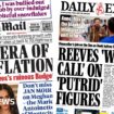 The Papers: 'New era of stagflation' and 'putrid' figures for Reeves