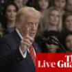 Trump bans trans athletes from women’s sports as officials walk back from Gaza comments – US politics live