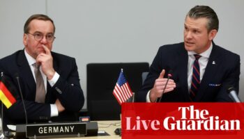 US defence secretary to meet Nato counterparts after Trump-Putin call on Ukraine – Europe live