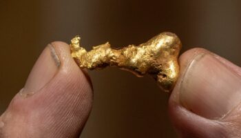 "Unsichtbarer" Schatz: Augentest für Schatzsucher: Können Sie das Goldnugget im Sand finden?