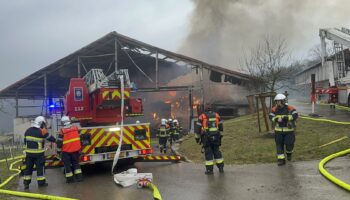 Vaste intervention: Gros incendie dans une exploitation agricole à Grevenmacher